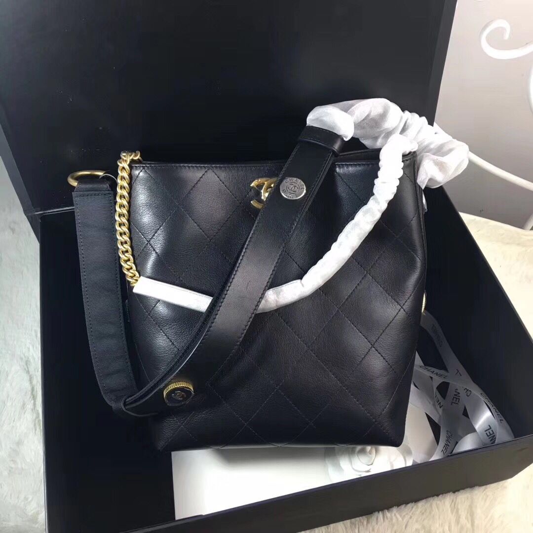 Chanel Retro Bucket Original Calfskin Bag CC62358 Black