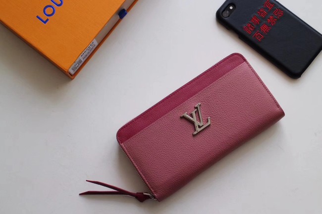 Louis Vuitton original ZIPPY LOCKME M62622 Rose