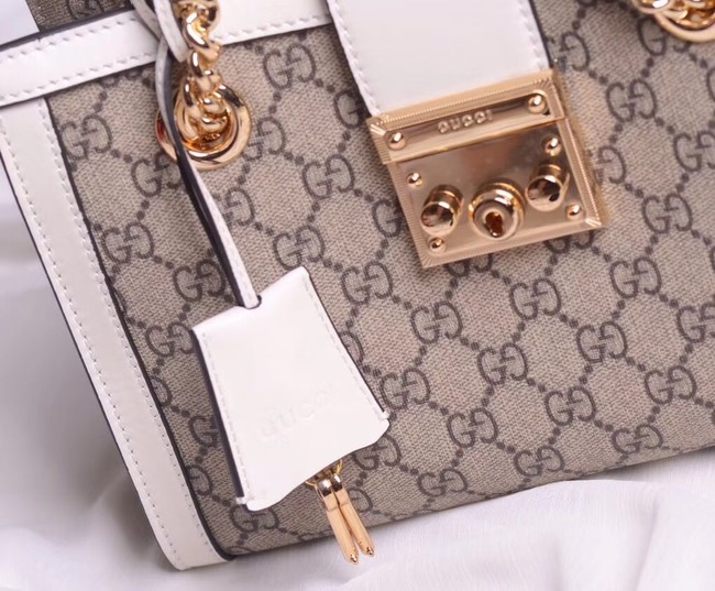 Gucci original Padlock shoulder bag 498156 white