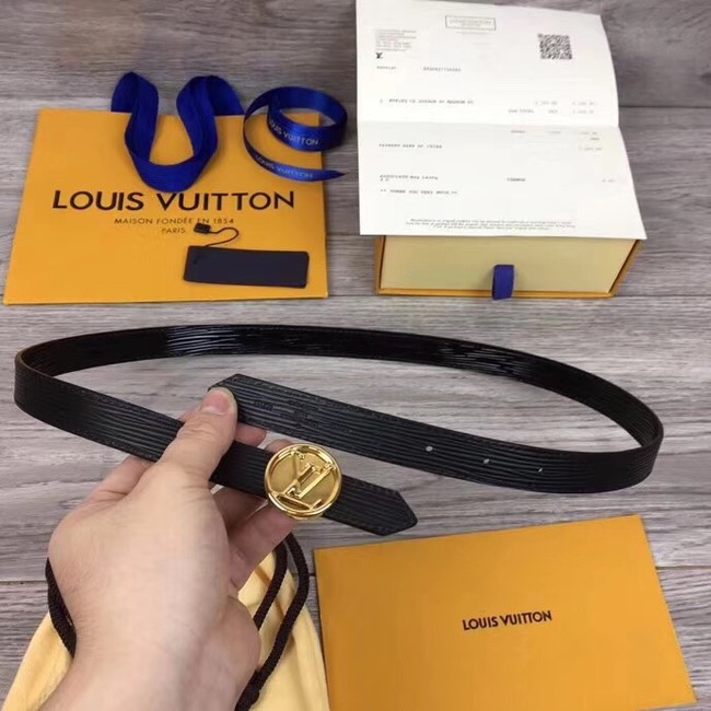 Louis Vuitton CIRCLE 20MM REVERSIBLE BELT M0053U black