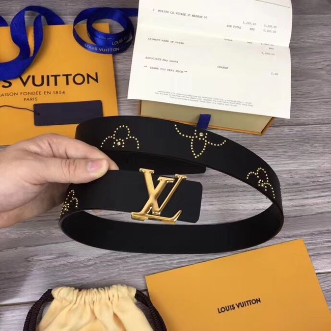 Louis Vuitton ICONIC 35MM BELT M0062bV BLACK