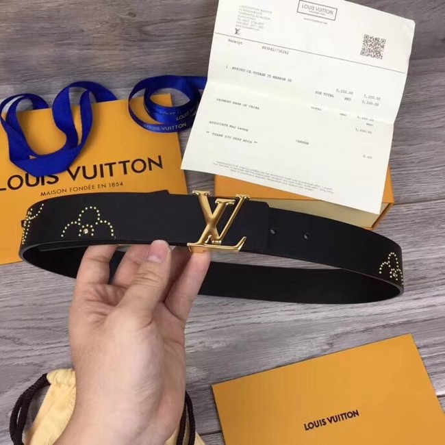 Louis Vuitton ICONIC 35MM BELT M0062bV BLACK