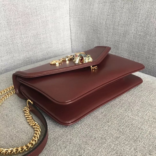 Gucci Rajah medium shoulder bag 537241 Burgundy