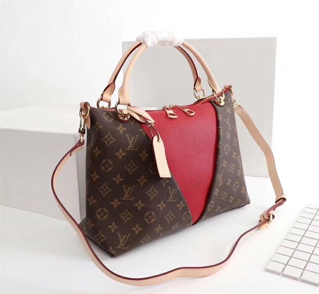 Louis Vuitton V TOTE MM M43949 red