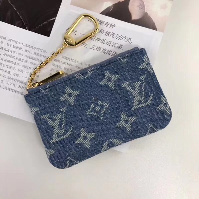 Louis vuitton original KEY POUCH M62650 blue