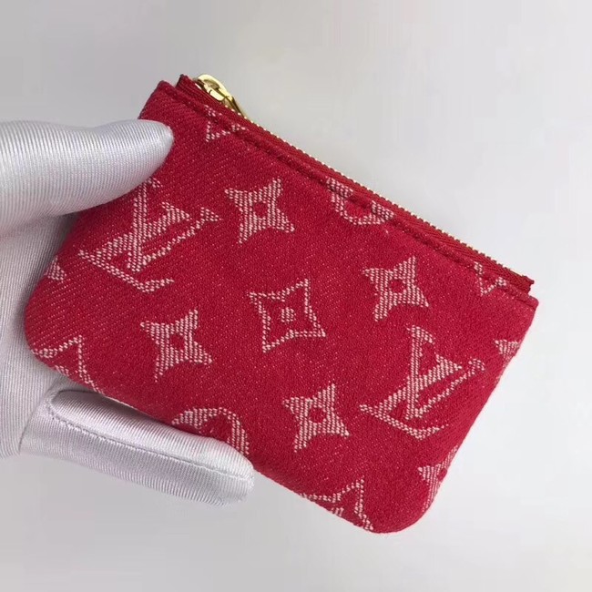 Louis vuitton original KEY POUCH M62650 red