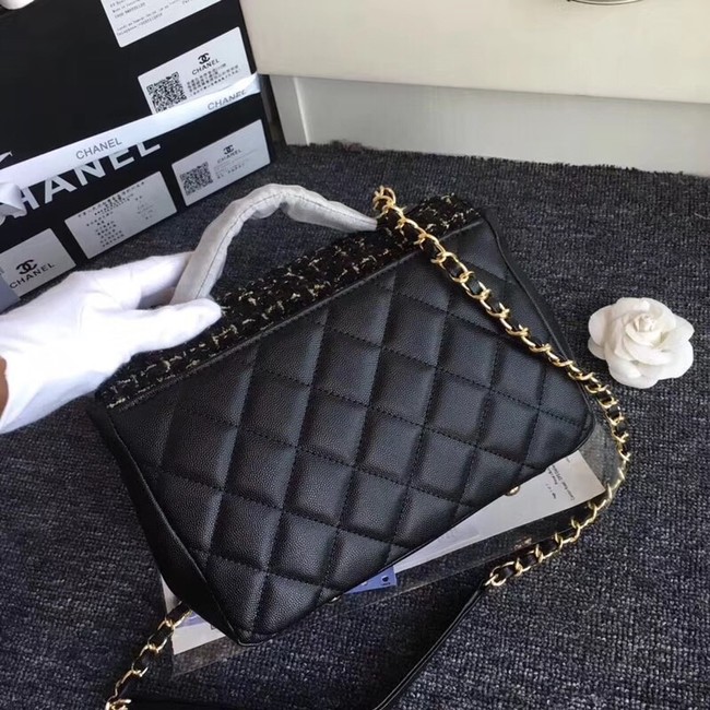 Chanel Flap Shoulder Bag Original Leather A55814 black