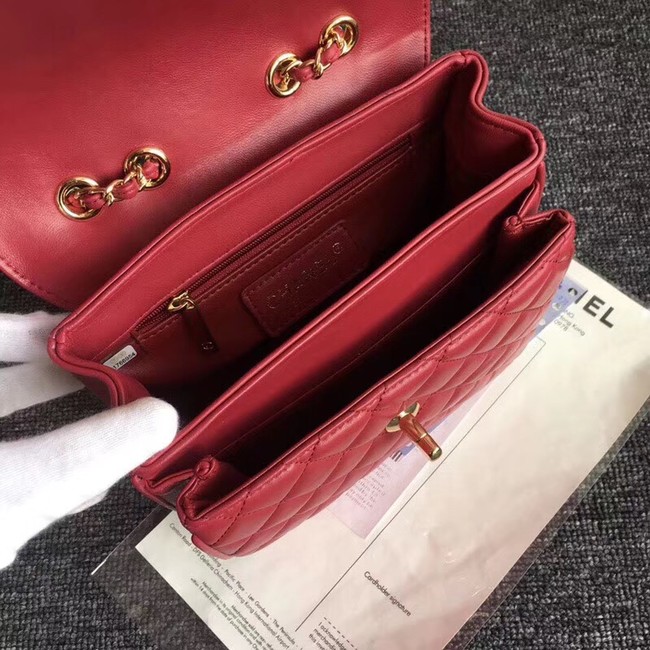 Chanel Original Classic Handbag 25698 red