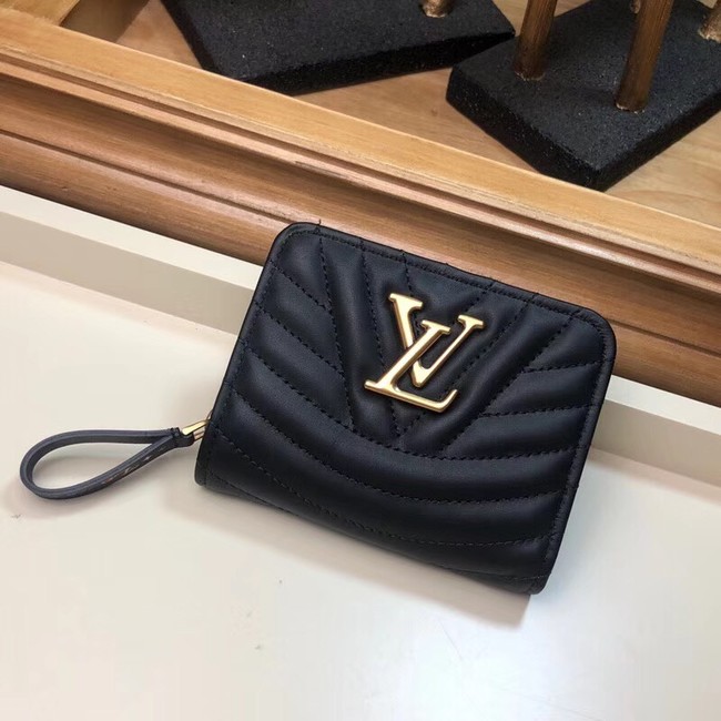 LOUIS VUITTON NEW WAVE COMPACT WALLET M63789 black