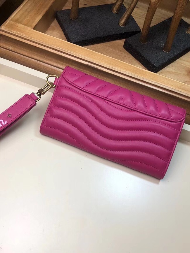 LOUIS VUITTON NEW WAVE LONG WALLET M63298 Peach red