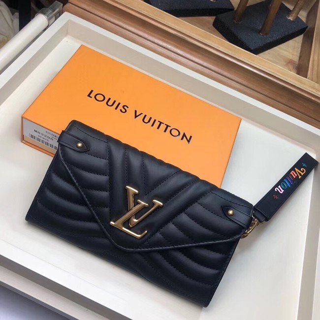 LOUIS VUITTON NEW WAVE LONG WALLET M63298 black