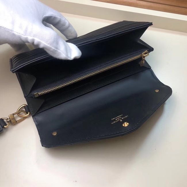 LOUIS VUITTON NEW WAVE LONG WALLET M63298 black