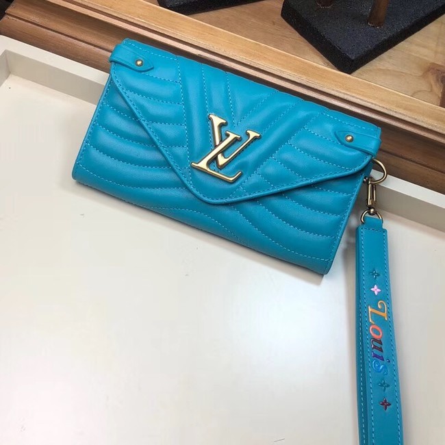 LOUIS VUITTON NEW WAVE LONG WALLET M63298 blue