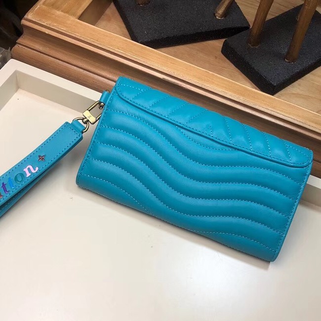 LOUIS VUITTON NEW WAVE LONG WALLET M63298 blue