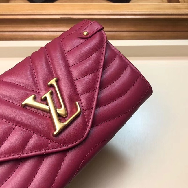 LOUIS VUITTON NEW WAVE LONG WALLET M63298 fuchsia