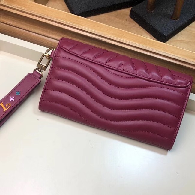 LOUIS VUITTON NEW WAVE LONG WALLET M63298 fuchsia