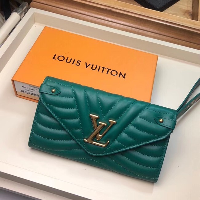 LOUIS VUITTON NEW WAVE LONG WALLET M63298 green