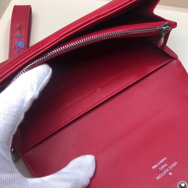 LOUIS VUITTON NEW WAVE LONG WALLET M63298 red