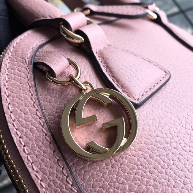 Gucci GG Leather Tote Bag 449661 pink