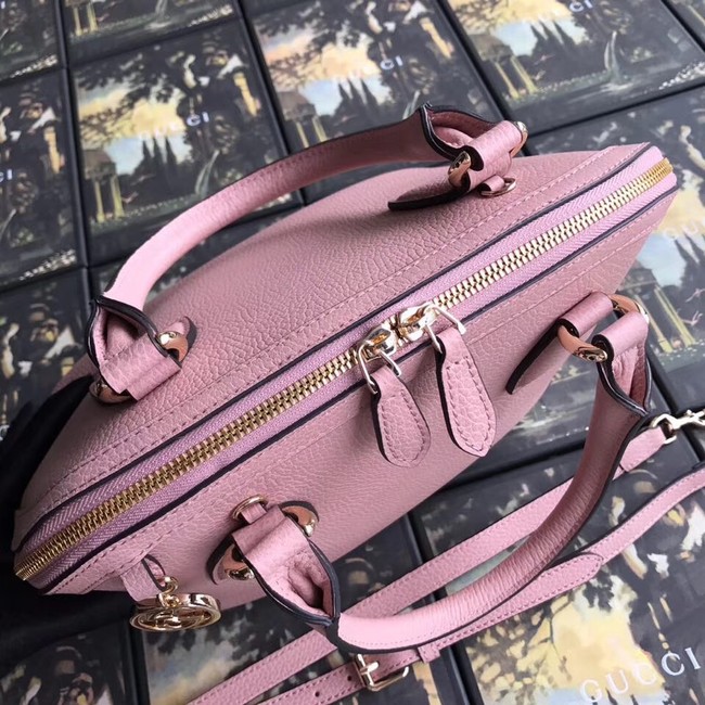 Gucci GG Leather Tote Bag 449662 pink