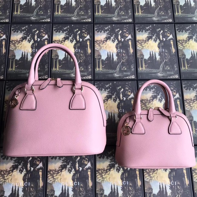 Gucci GG Leather Tote Bag 449662 pink