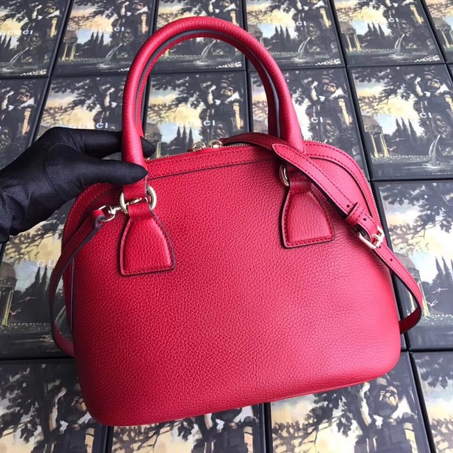 Gucci GG Leather Tote Bag 449662 red