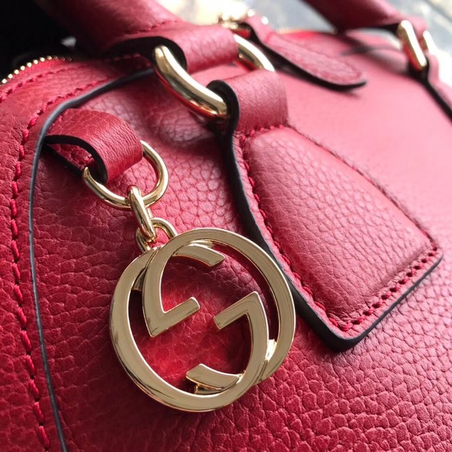 Gucci GG Leather Tote Bag 449662 red