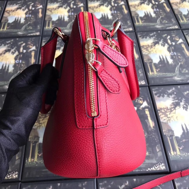 Gucci GG Leather Tote Bag 449662 red