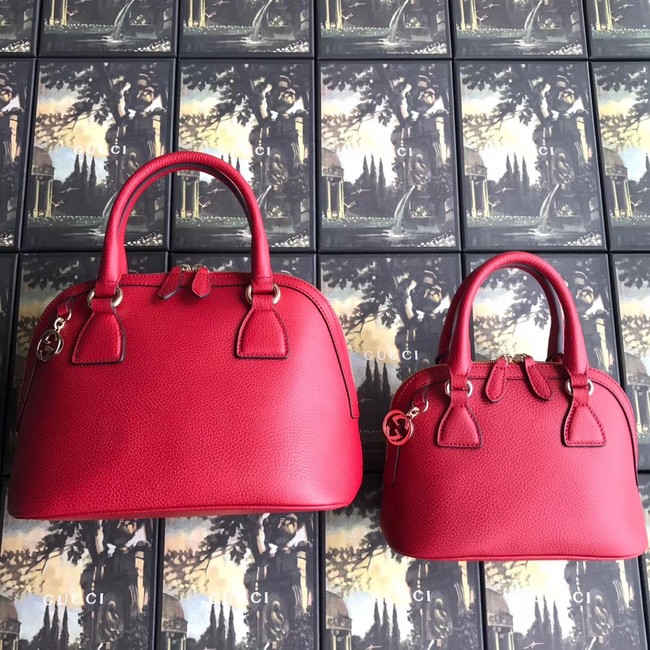 Gucci GG Leather Tote Bag 449662 red