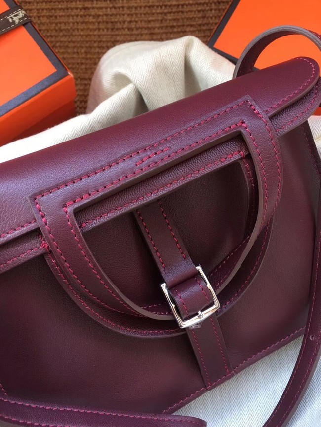 Hermes Original Halzan mini bag H069523 bordeaux