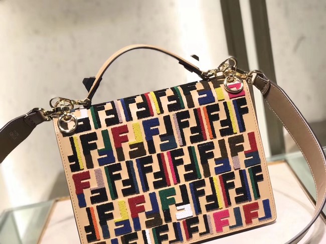 FENDI Kan I Leather Pocket Bag 13553