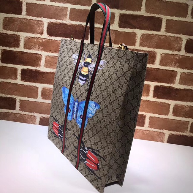 Gucci print soft GG Supreme tote 493610 Butterfly