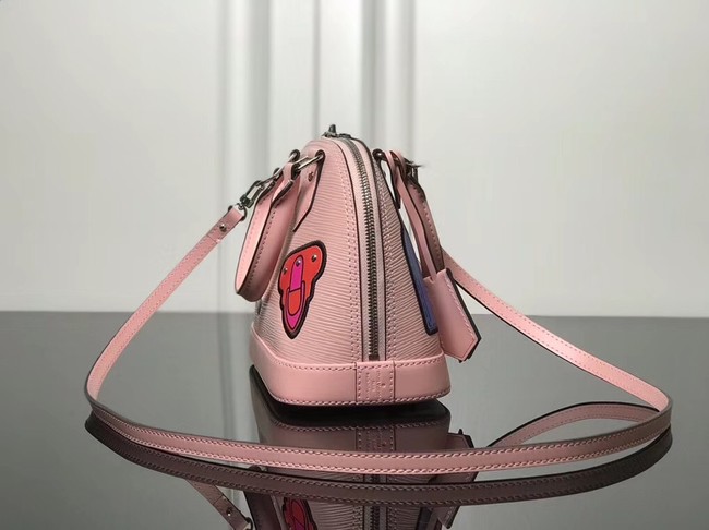 Louis Vuitton original Epi Leather ALMA BB M52481 Rose Ballerine Pink