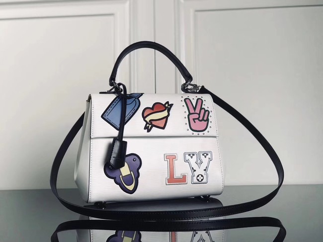 Louis Vuitton original Epi Leather CLUNY BB M52484 white