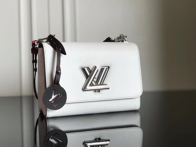 Louis vuitton original epi leather TWIST MM M52506 Blanc