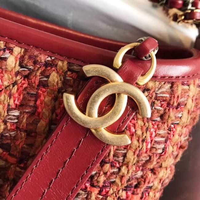 CHANEL GABRIELLE Hobo Bag Bag A93824 red