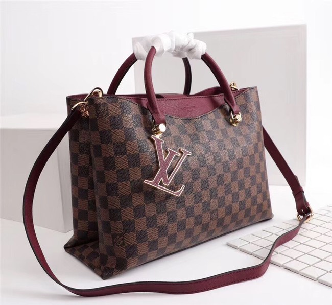 Louis Vuitton Damier Ebene Canvas RIVERSIDE M55040 fuchsia