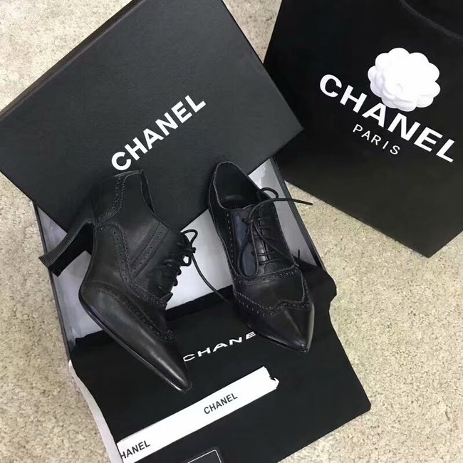 Chanel Lace-Ups Grosgrain CH2445LS black