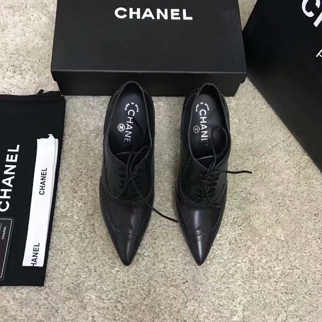 Chanel Lace-Ups Grosgrain CH2445LS black