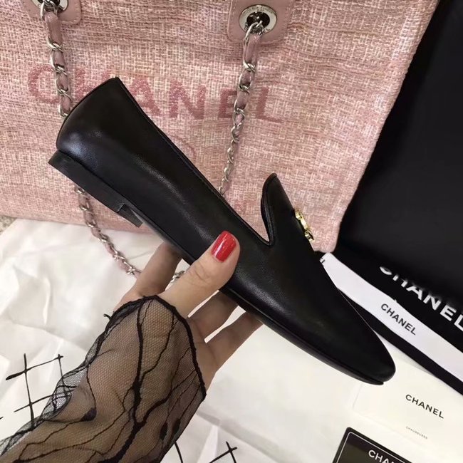 Chanel Loafers Lambskin CH2447LS Black