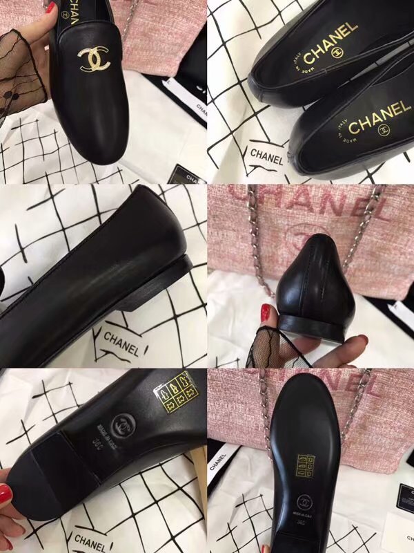 Chanel Loafers Lambskin CH2447LS Black