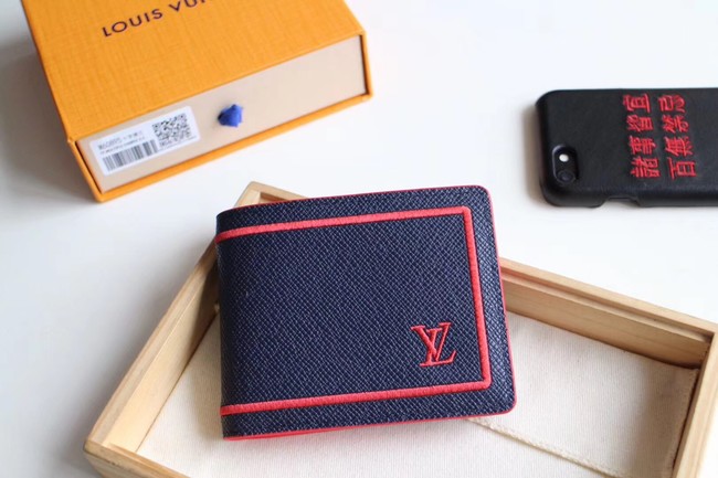 Louis Vuitton MULTIPLE WALLET M60895 blue