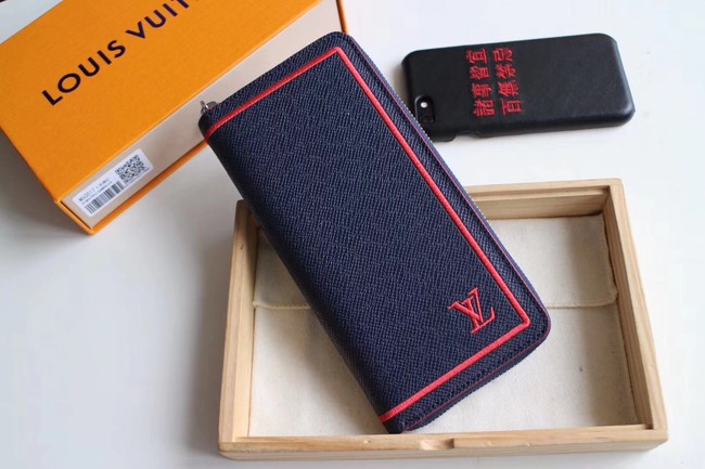 Louis Vuitton ZIPPY WALLET VERTICAL N93095 blue