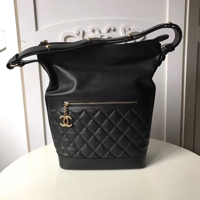 Chanel Hobo Handbag A57966 black