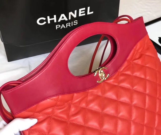 CHANEL 31 Large Shopping Bag A57977 Red