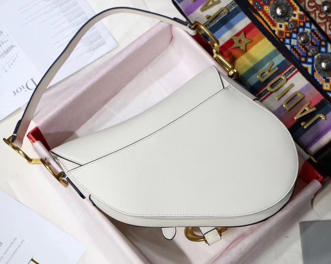 Dior SADDLE-TAS VAN KALFSLEER M0446CW offwhite