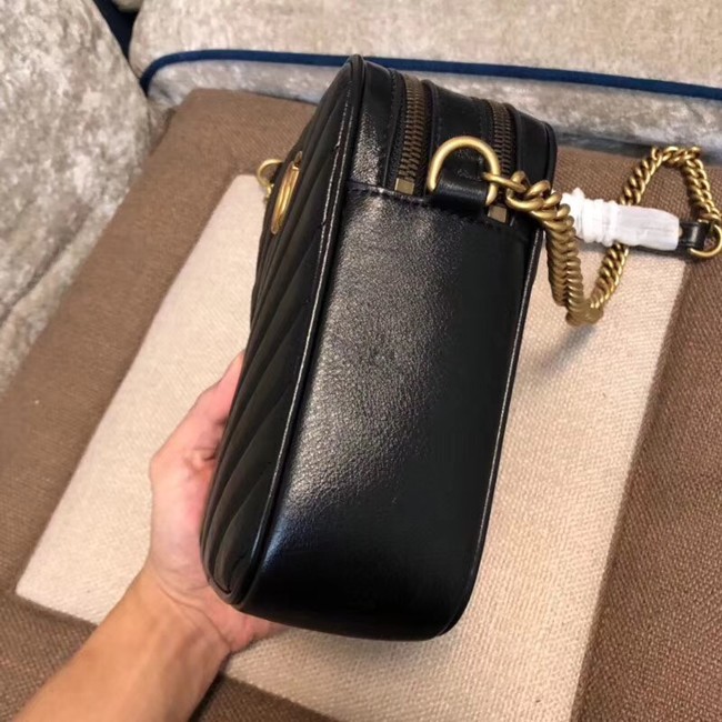 Gucci GG Marmont mini shoulder bag 550155 BLACK