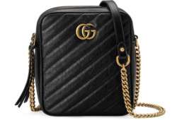 Gucci GG Marmont mini shoulder bag 550155 BLACK