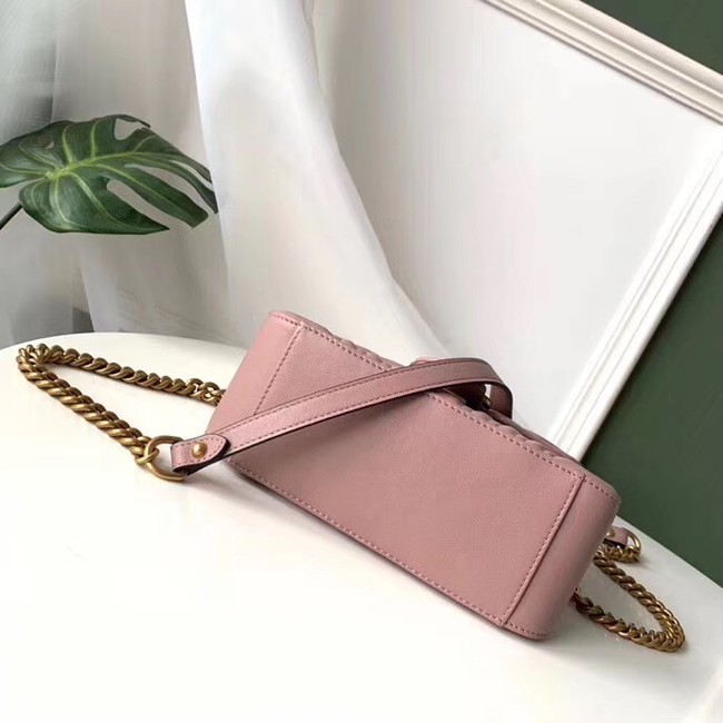 Gucci GG Marmont mini top handle bag 547260 pink