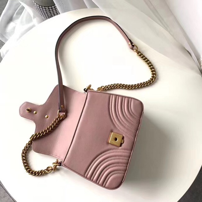 Gucci GG Marmont mini top handle bag 547260 pink